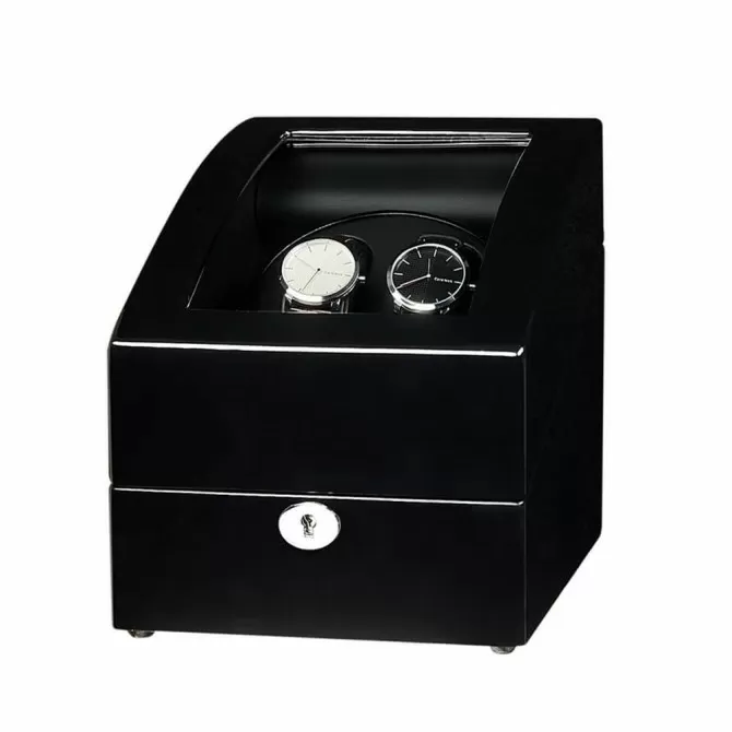 Best Automatic Watch Winder with 3 Storages -Black
