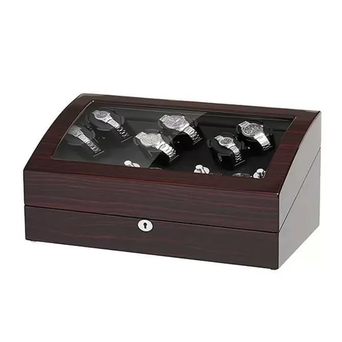 Sepano Automatic Watch Winder, 6 Watch Winder with 7 Watch Storage Place