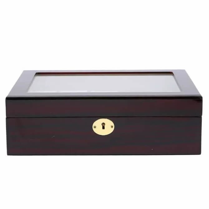 Watch Box, Wooden Watch Organizer, 10 Slots Display Case