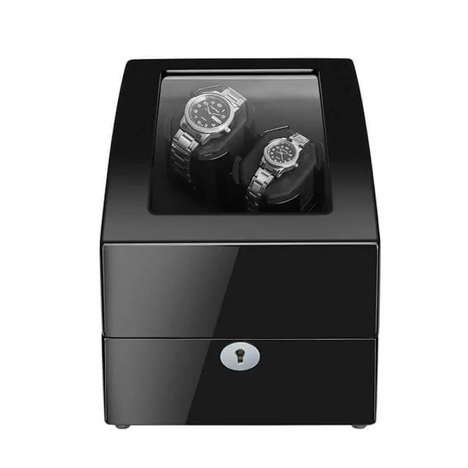 Sepano Automatic Watch Winder for 2 Watches, Double Watch Winder, Watch Winders with 3 Watch Storage Spaces