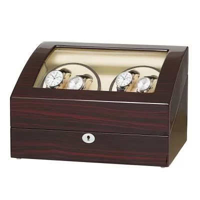 Quad Watch Winder, Wood, Automatics, All Styles | JQUEEN