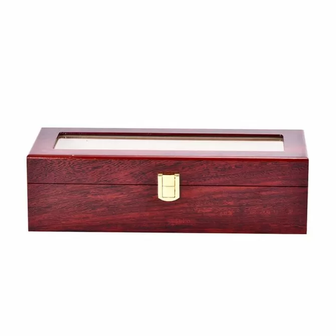 Watch Box, Wooden Watch Organizer, 6 Slots Display Case