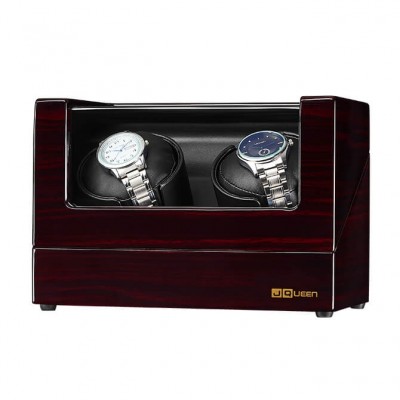 NEWTRY Automatic Watch Winder Double Watches Winder Boxes with Blue Light  Quiet