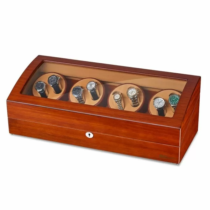 8 Watch Winder with 9 Display Storage Box for All Size Watches