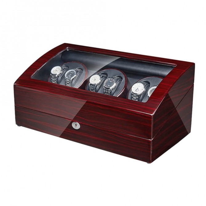 Six Automatic Watch Winder, Quiet Mabuchi Motors