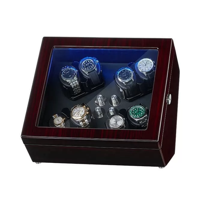 JQUEEN Watch Winder for 8 Automatic Watches with Quiet Motors