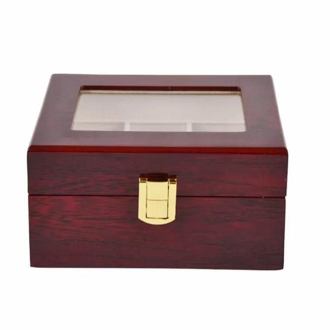 Watch Box, Wooden Watch Organizer, 3 Slots Display Case