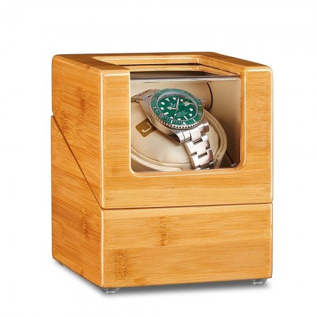Single Jqueen Watch Winder - Bamboo