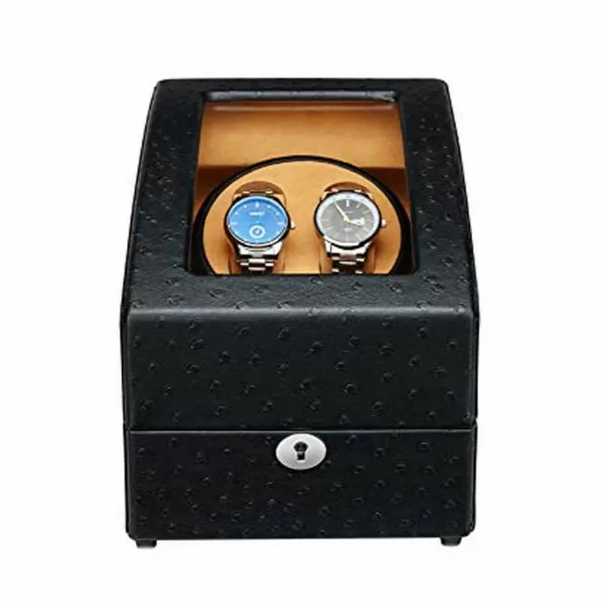 Automatic Double Watch winders and 3 Storages With Black