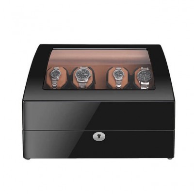 Quad Watch Winder, Wood, Automatics, All Styles | JQUEEN