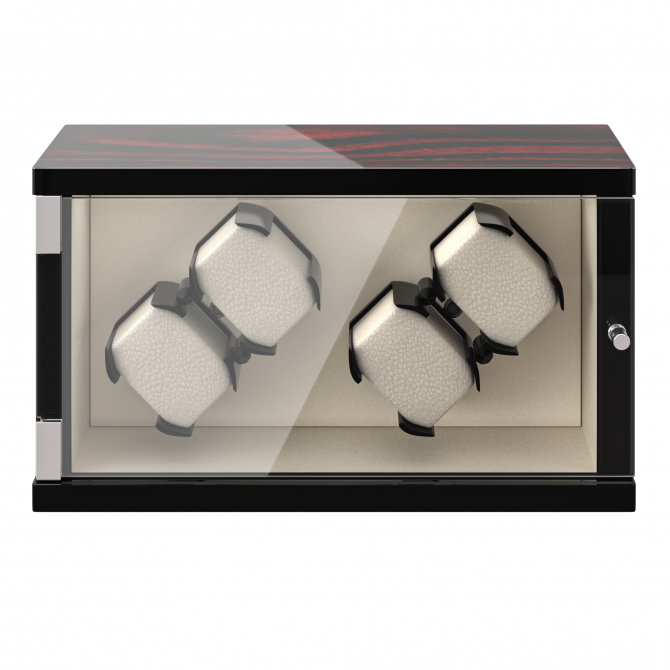 Jqueen Vertical Quad Watch Winders Ebony Wood